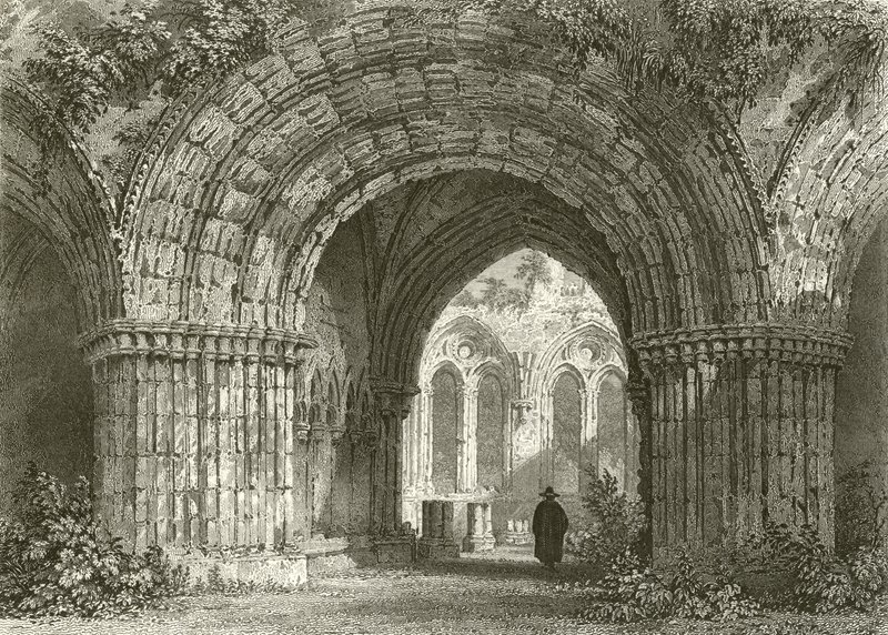 Chapter House, Furness Abbey door Thomas Allom