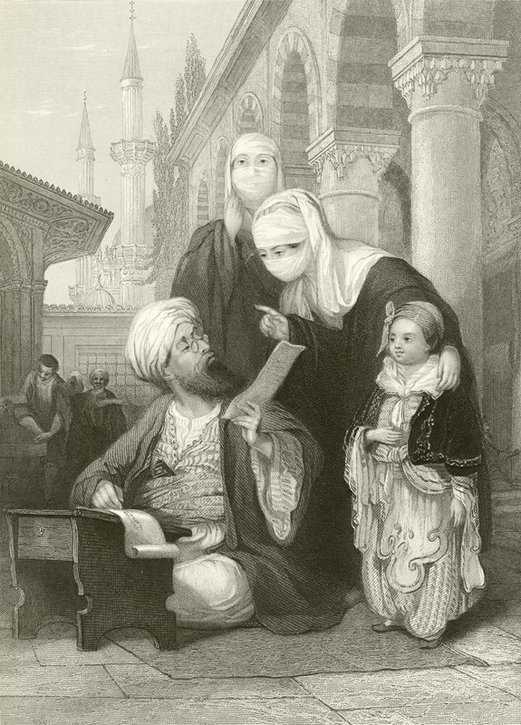 De Turkse briefschrijver door Thomas Allom