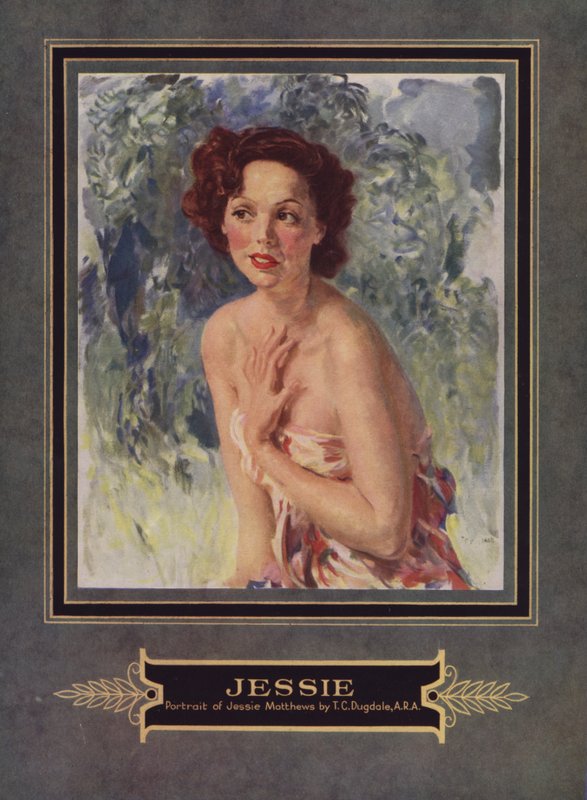 Jessie Matthews, Engelse actrice door Thomas Cantrell Dugdale