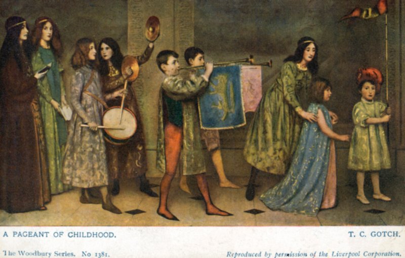 Een optocht van de kindertijd door Thomas Cooper Gotch