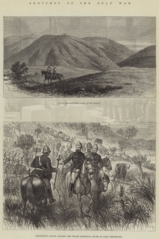 Schetsen van de Zoeloe-oorlog door Thomas Harrington Wilson
