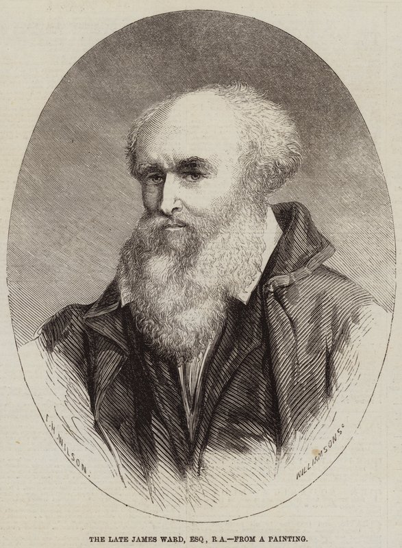 De overleden James Ward, Esquire, RA door Thomas Harrington Wilson