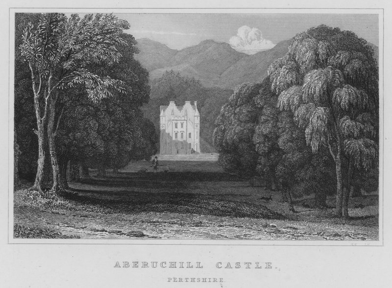Aberuchill Castle, Perthshire door Thomas Hosmer Shepherd