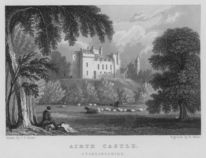 Airth Castle, Stirlingshire door Thomas Hosmer Shepherd