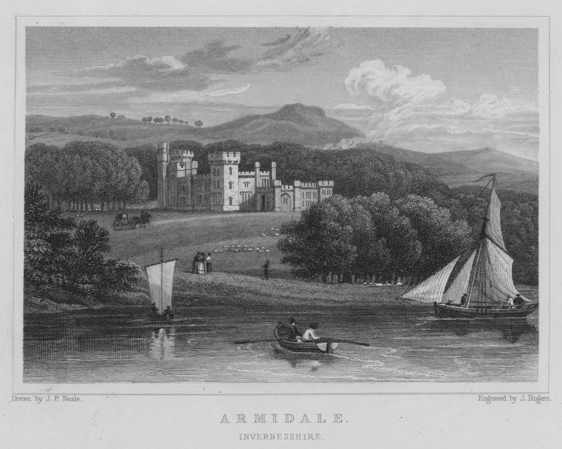 Armidale, Invernesshire door Thomas Hosmer Shepherd