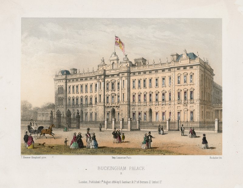 Buckingham Palace door Thomas Hosmer Shepherd