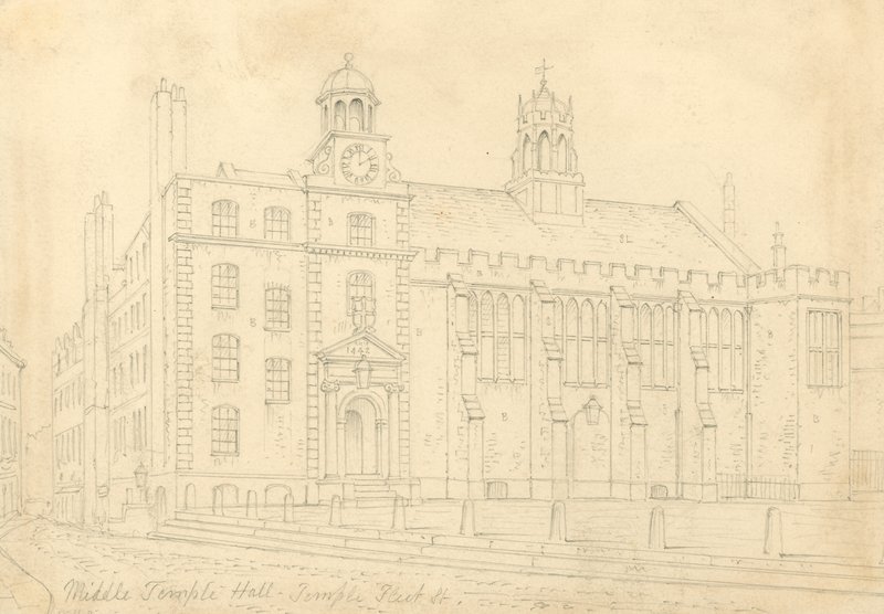 Middle Temple Hall door Thomas Hosmer Shepherd