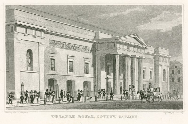 Koninklijk Theater, Covent Garden door Thomas Hosmer Shepherd