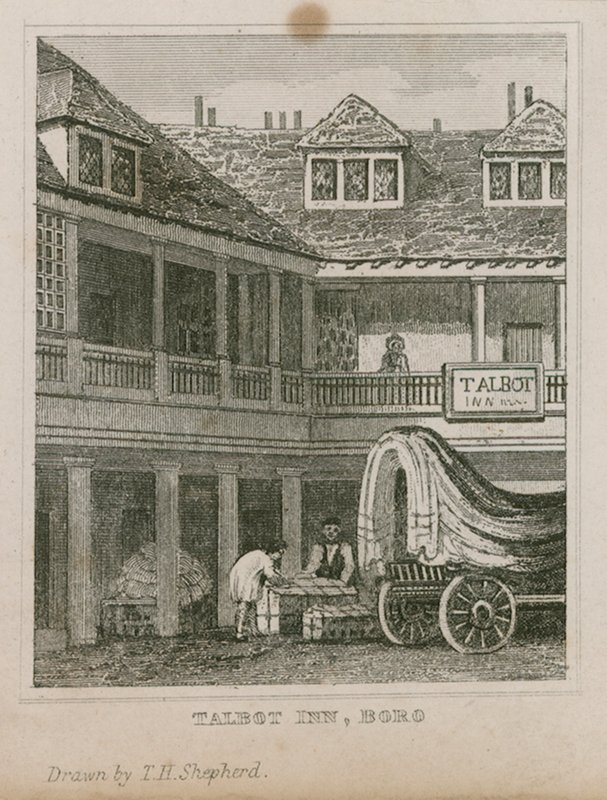 De Tabard Inn, Southwark door Thomas Hosmer Shepherd