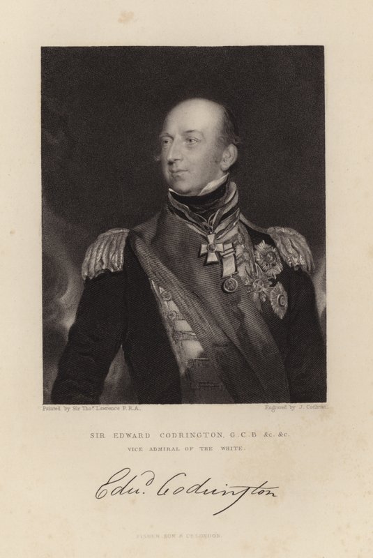 Sir Edward Codrington door Thomas Lawrence