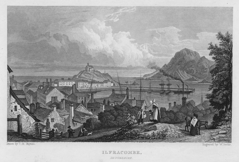 Ilfracombe, Devonshire door Thomas Mann (after) Baynes