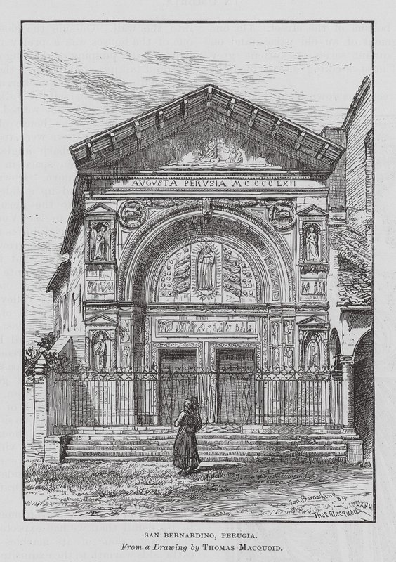 San Bernardino, Perugia door Thomas Robert Macquoid