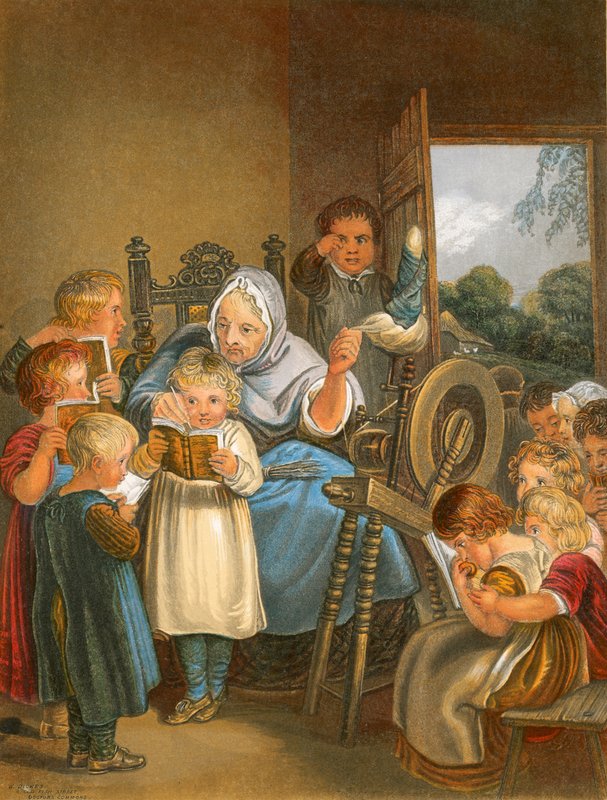 De Schooljuffrouw door Thomas Stothard