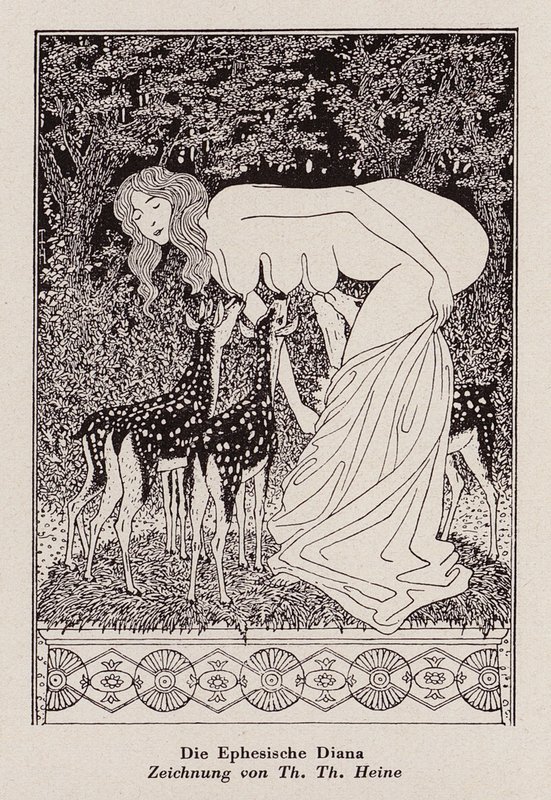 Efezische Diana door Thomas Theodor Heine