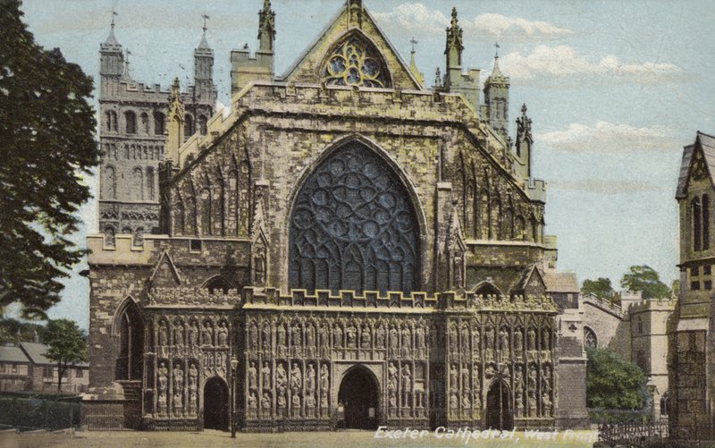 Exeter Kathedraal, Westelijke Voorzijde door Unbekannt