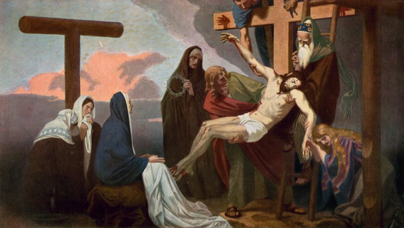 De afdaling van Jezus van het kruis door Unbekannt Unbekannt