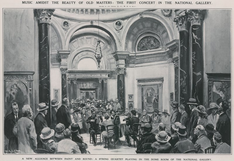 Het eerste concert in de Nationale Galerie door W.R.S. Stott