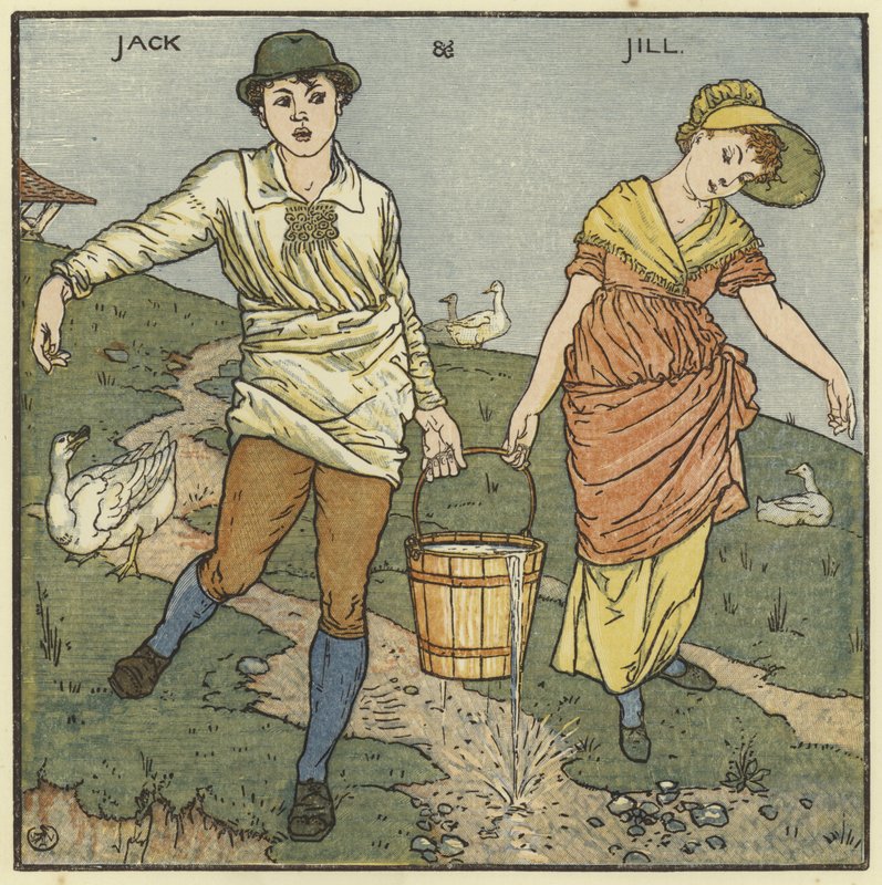 Jack en Jill door Walter Crane