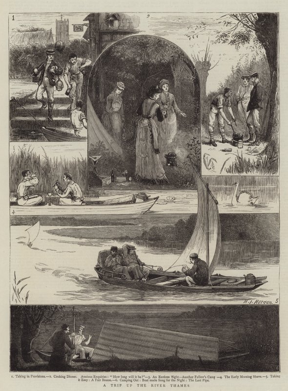 Een Reisje op de Rivier de Theems door Walter Jenks Morgan