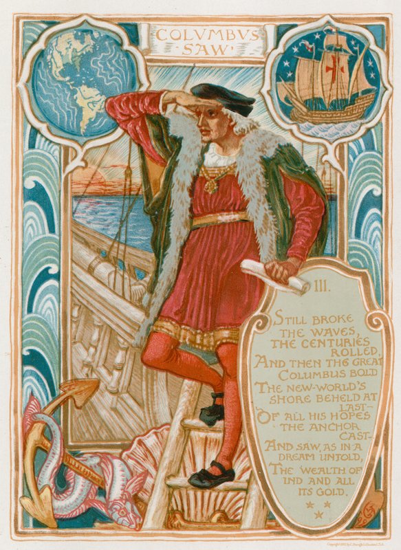 Columbus zag door Walter Crane