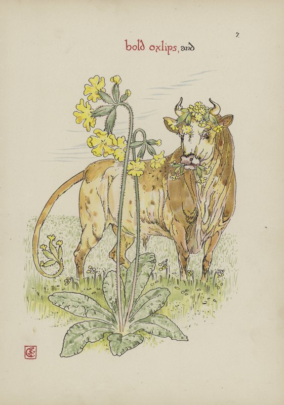 Bloemen uit Shakespeares tuin door Walter Crane