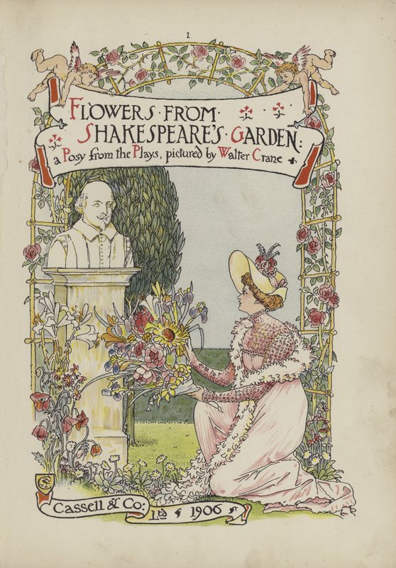 Bloemen uit Shakespeares tuin door Walter Crane