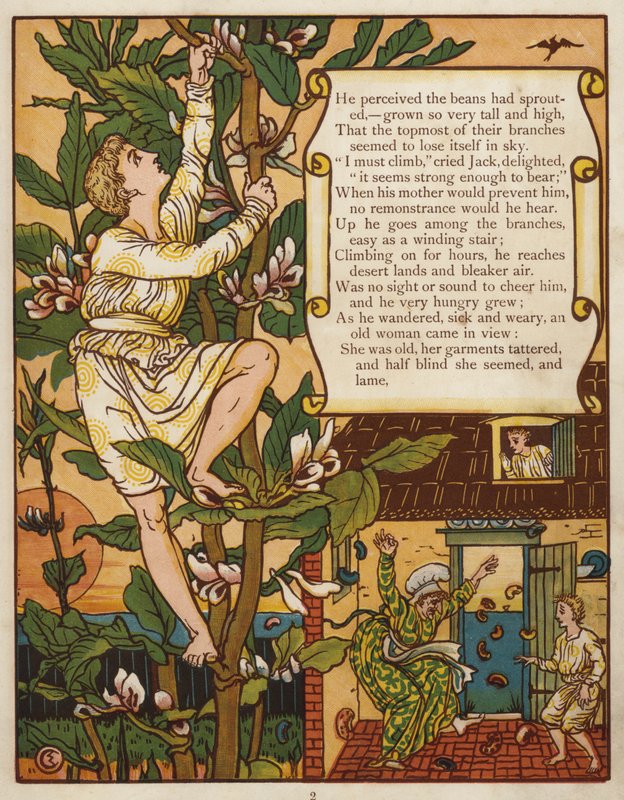 Jack en de Bonenstaak door Walter Crane