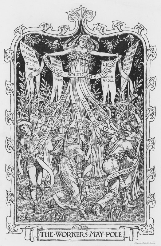 De Meipaal van de Arbeiders door Walter Crane