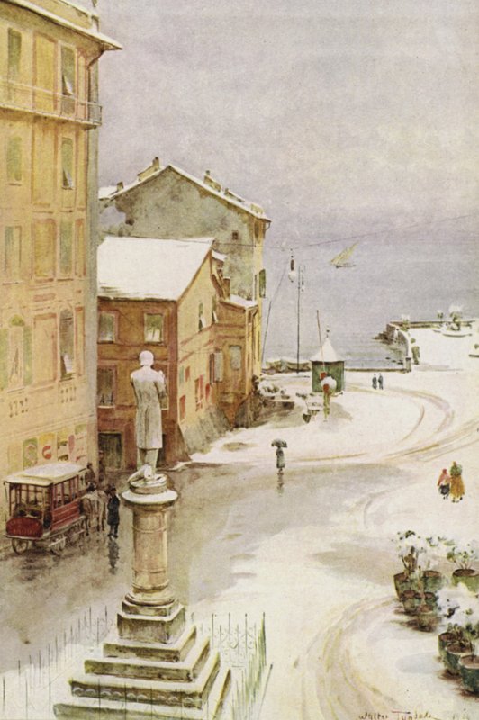Piazza Mazzini, Santa Margherita door Walter Frederick Roofe Tyndale