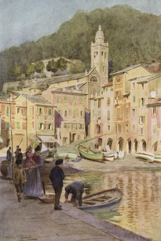 Portofino, Italië door Walter Frederick Roofe Tyndale