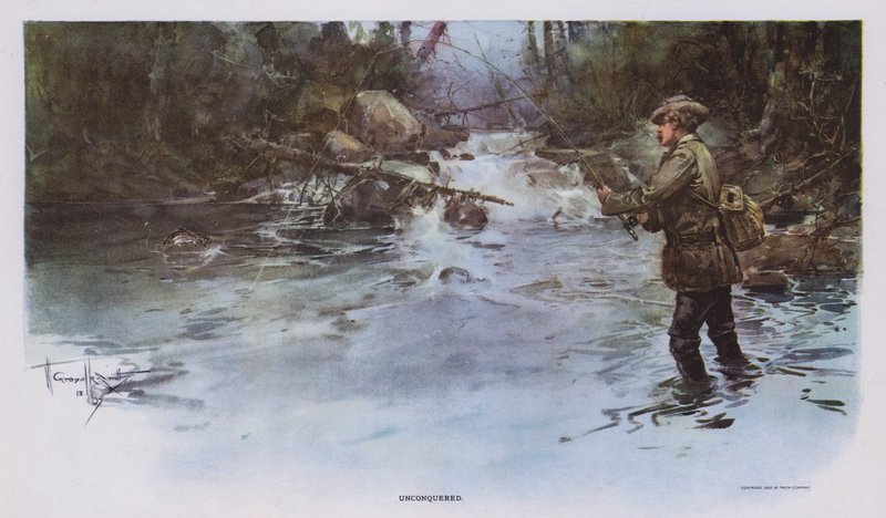 Onveroverd: visscène door Walter Granville Smith
