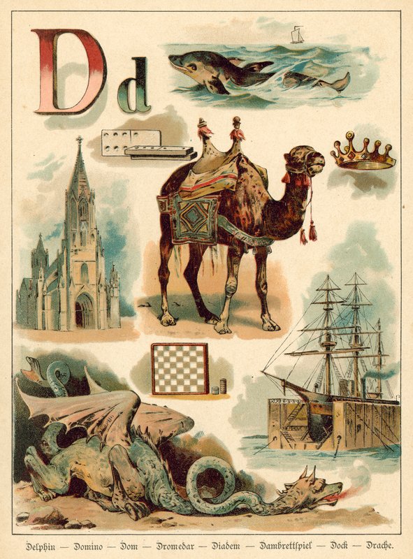 Letter D door Walter Zweigle
