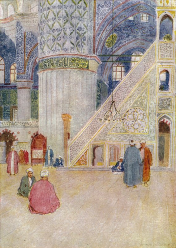 Interieur van een moskee, Turkije door Warwick after Goble