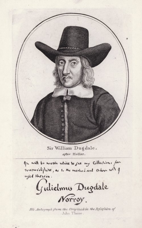 Sir William Dugdale door Wenceslaus (after) Hollar