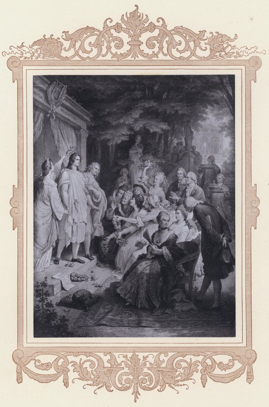 Goethe in Weimar door Wilhelm von (after) Kaulbach