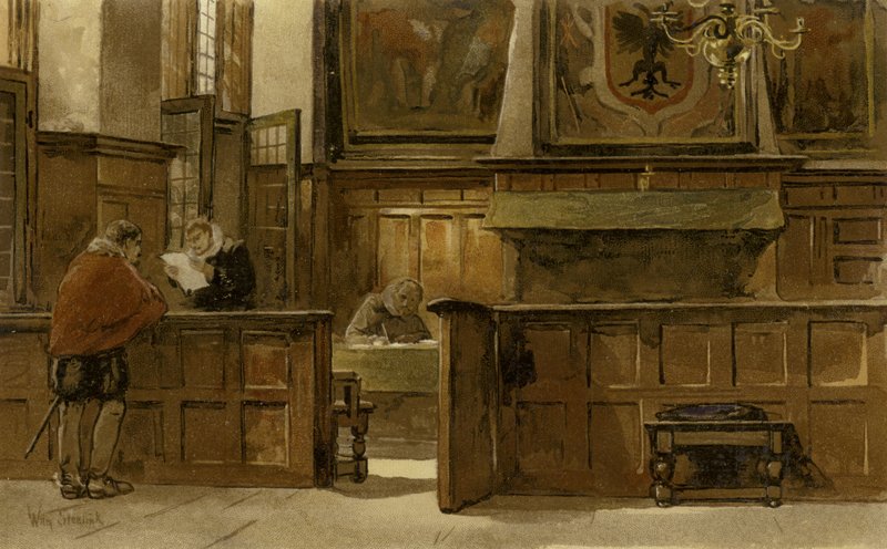 Raadzaal van het stadhuis, Naarden, 1603 door Willem II Steelink