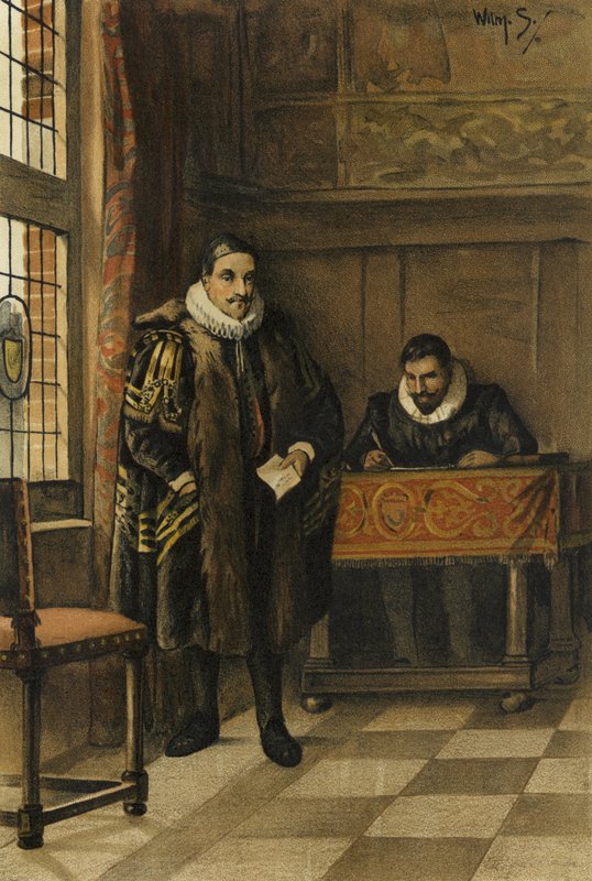 Prins Willem van Oranje in zijn Kabinet door Willem II Steelink