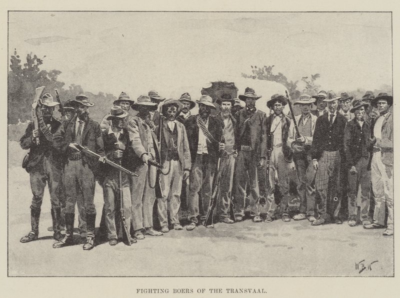Vechtende Boeren van de Transvaal door William Barnes Wollen
