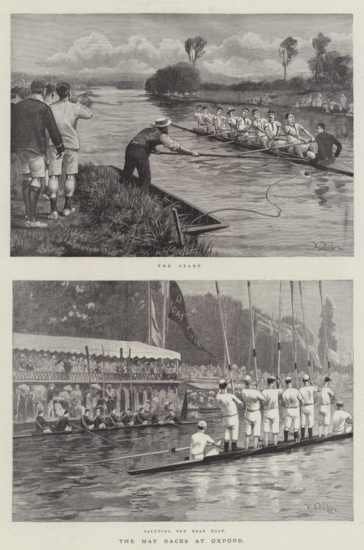 De Mei Races in Oxford door William Barnes Wollen