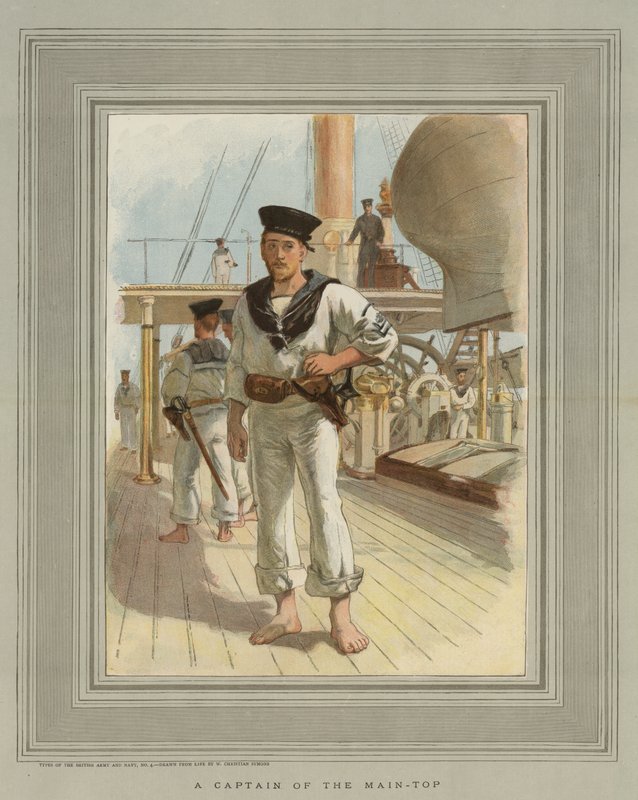 Een kapitein van de hoofdmast door William Christian Symons