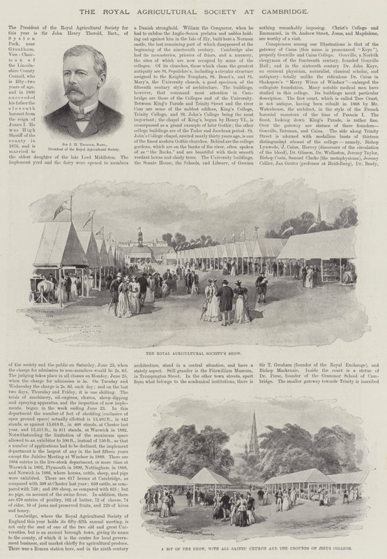De Koninklijke Landbouwmaatschappij in Cambridge door William Crimea Simpson