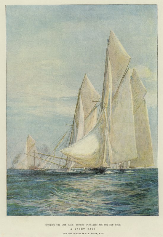 Een Jachtrace door William Lionel Wyllie
