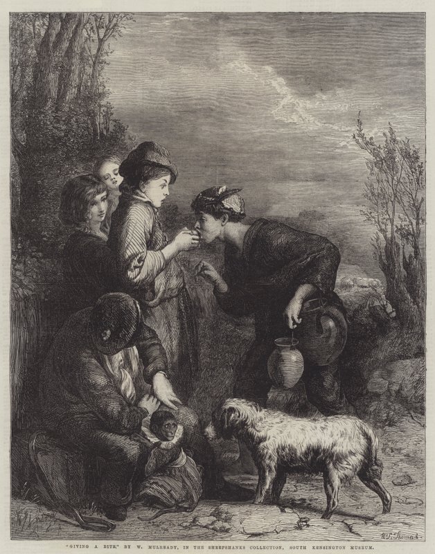 Een hapje geven door William Mulready
