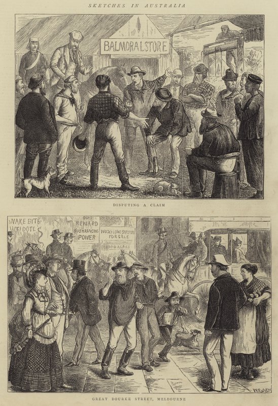 Schetsen in Australië door William Ralston