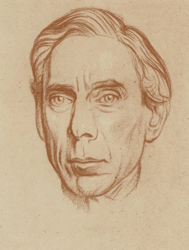 De Hon Bertrand Russell door William (after) Rothenstein