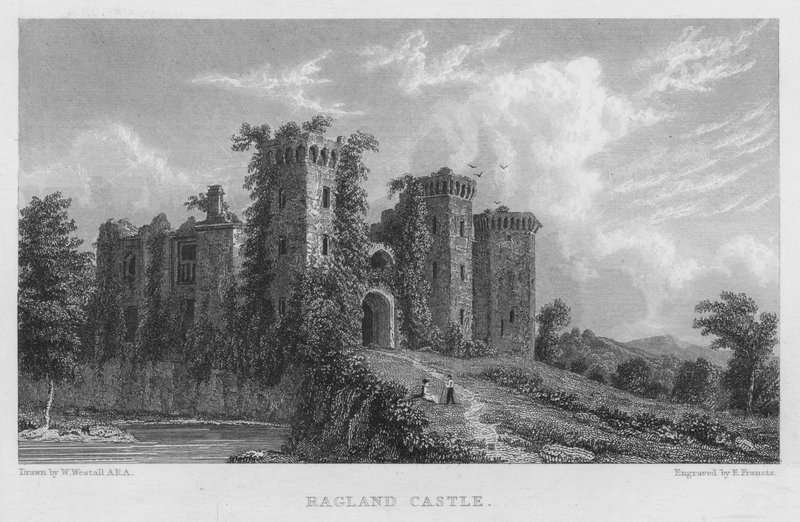 Ragland Castle door William (after) Westall