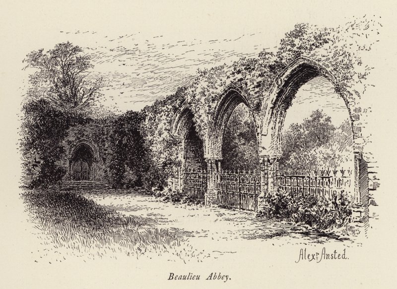 Beaulieu Abdij door William Alexander Ansted