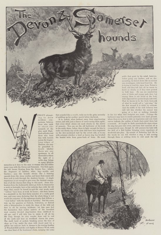 De Devon en Somerset Honden door William Barnes Wollen