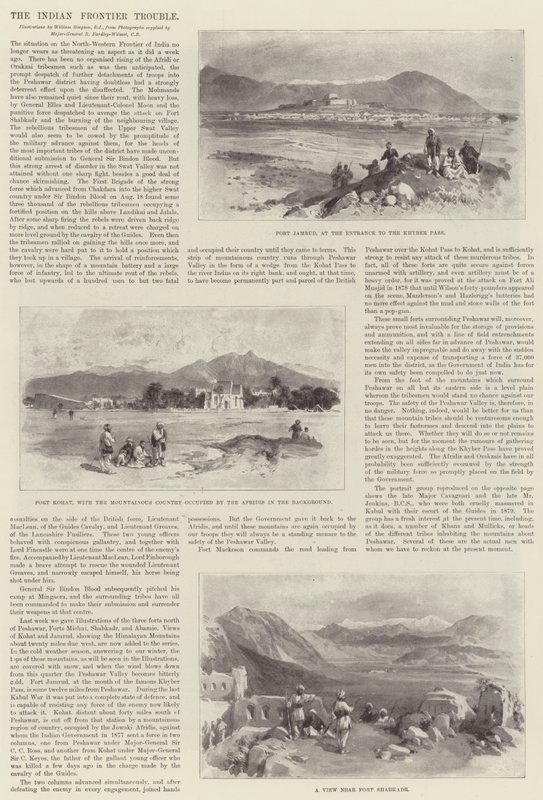 Het Indiase grensprobleem door William Crimea Simpson