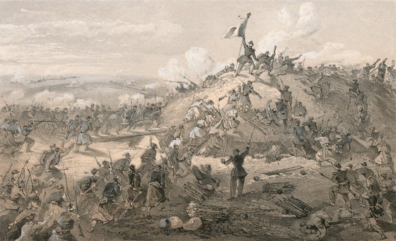 De aanval op de Malakoff door William Crimea Simpson